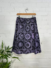 Celestial Print Midi Skirt