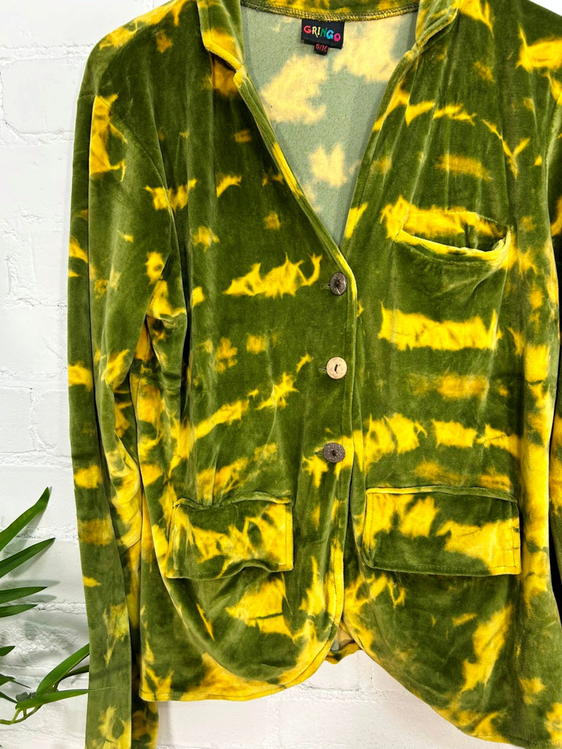 Tie Dye Velvet Jacket