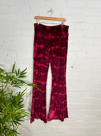 Tie Dye Velvet Flares