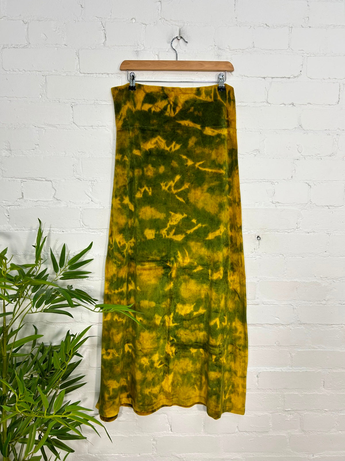 Tie Dye Velvet Long Skirt