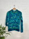 Tie Dye Velvet Kangaroo Pocket Hoodie