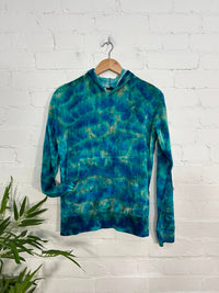 Tie Dye Velvet Kangaroo Pocket Hoodie