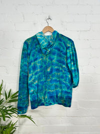 Tie Dye Velvet Kangaroo Pocket Hoodie