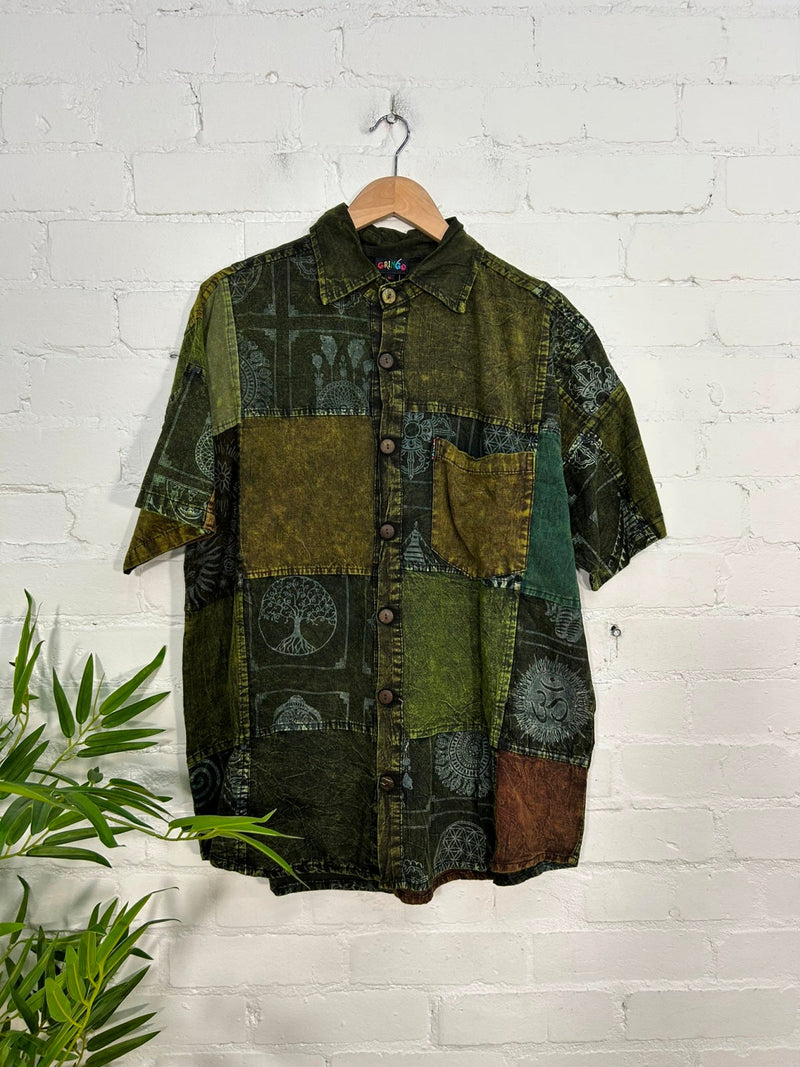 Mantra Patch Short Sleeve Shirt