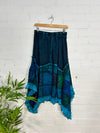 Funky Patchwork Midi Skirt