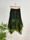 Funky Patchwork Midi Skirt