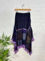 Funky Patchwork Midi Skirt
