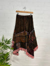 Funky Patchwork Midi Skirt