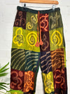 Patch and Print Harem Trousers