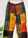 Patch and Print Harem Trousers