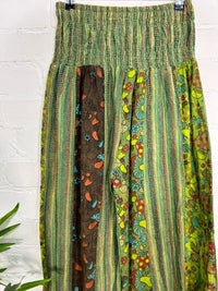 Stripe and Mushroom Print Harem Trousers