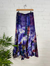 Long Tie Dye Patchwork Skirt