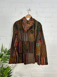 Gheri Patch Hooded Zip Jacket