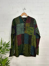 Overdyed Mushroom Patch Grandad Shirt