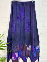 Patch And Point Long Skirt