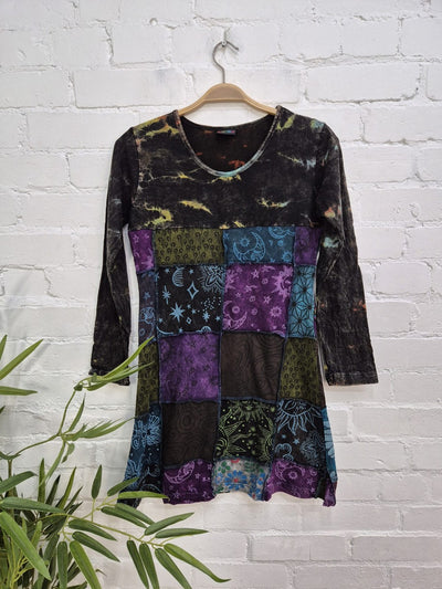 Patch Short Dress