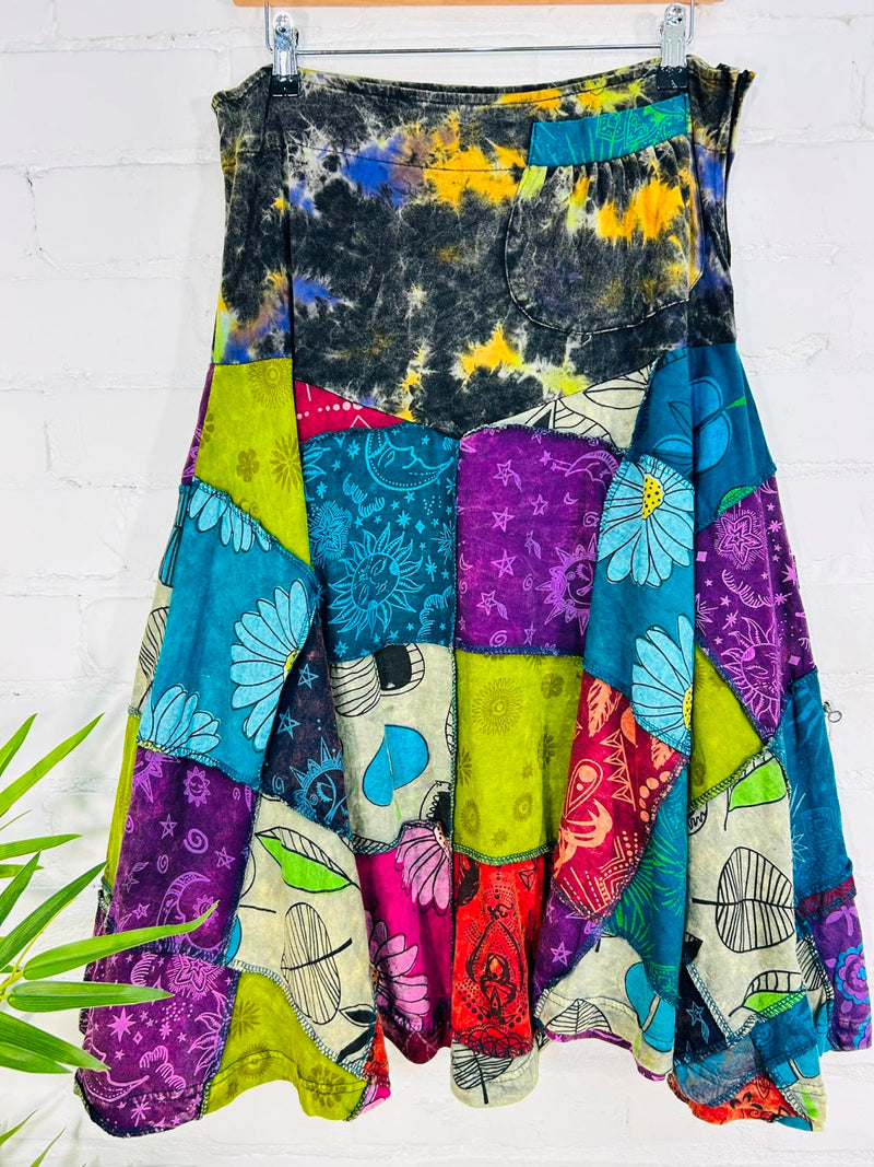 Patch Midi Skirt
