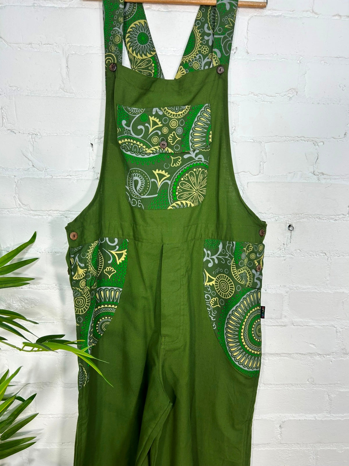 Screen Print Long Dungarees