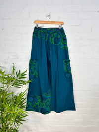 Screen Print Wide Leg Trousers