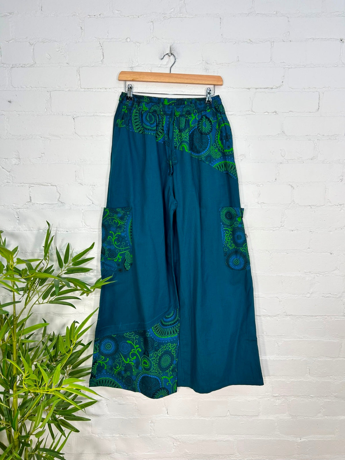 Screen Print Wide Leg Trousers