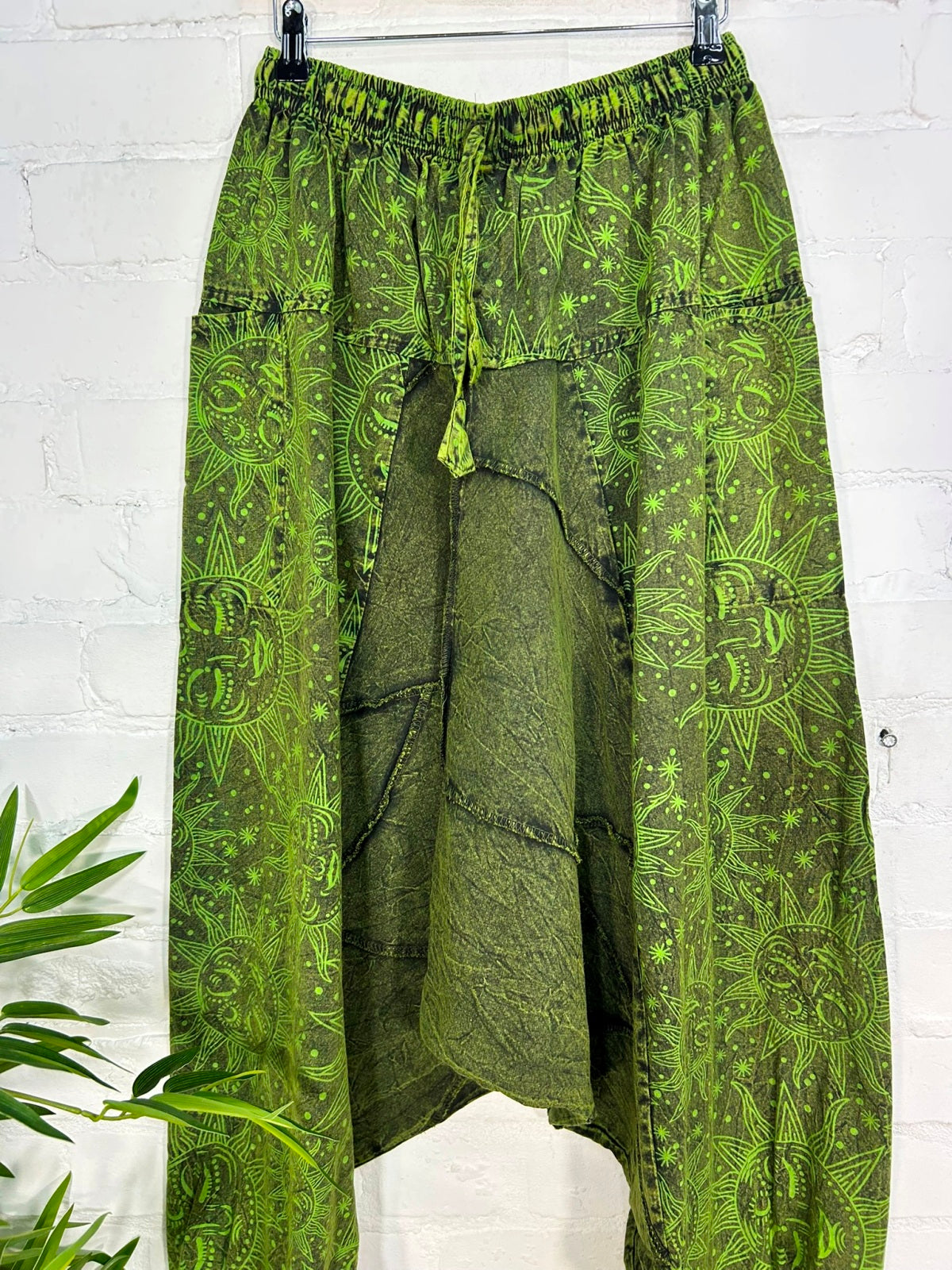 Sun Print Stonewash Afghani Trousers