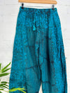 Sun Print Stonewash Harem Trousers