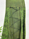 Sun Print Stonewash Long Skirt