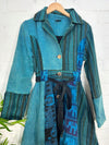 Patchwork Gheri Belted Coat