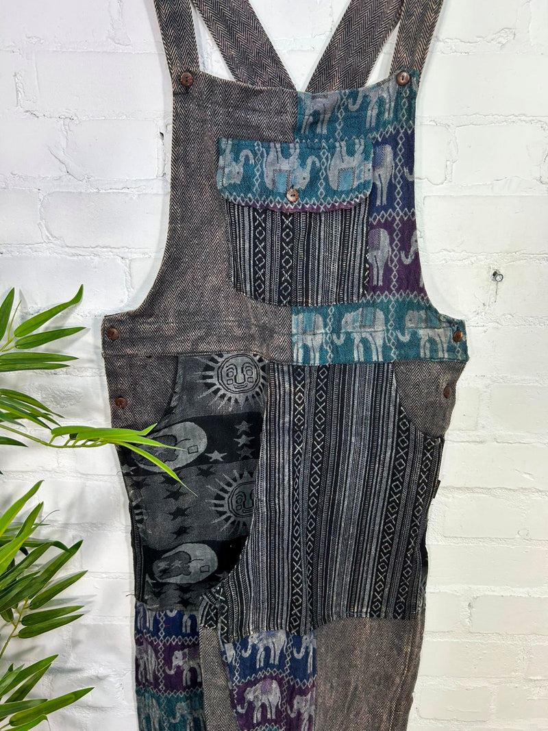 Patchwork Gheri Dungarees