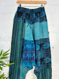 Elephant and Celestial Gheri Afghani Trousers