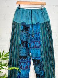 Elephant and Celestial Gheri Harem Trousers
