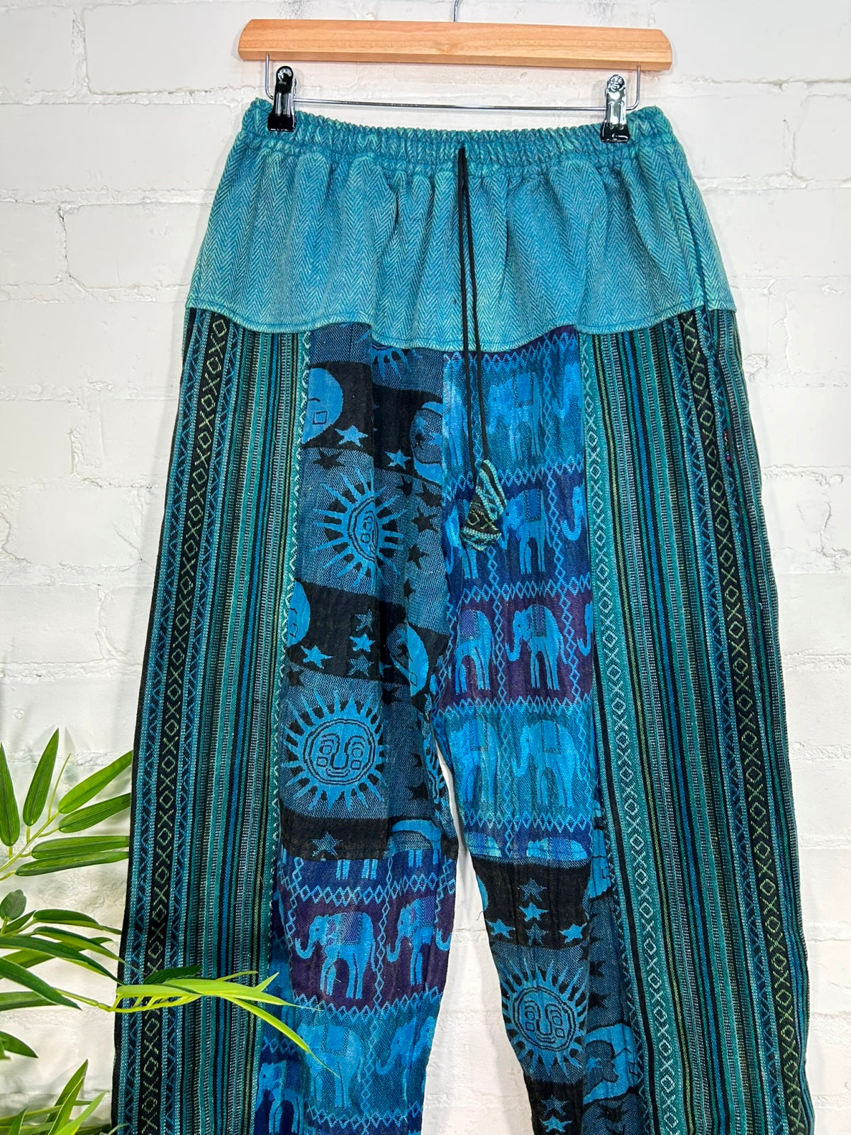 Elephant and Celestial Gheri Harem Trousers