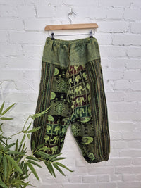 Elephant and Celestial Gheri Harem Trousers