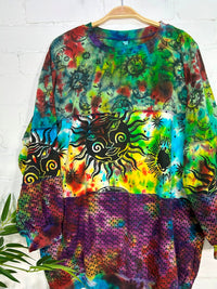Bright Multi Patch Oversized Jumper