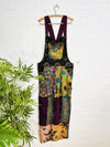 Dark Multi Patch Dungarees
