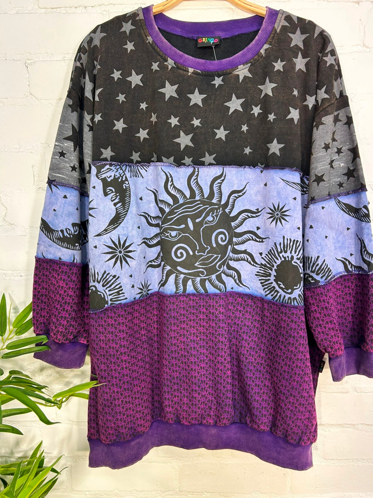 Dark Multi Patch Oversized