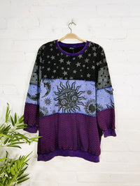 Dark Multi Patch Oversized