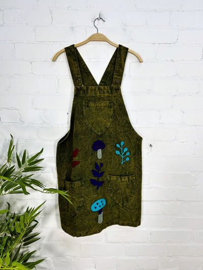 Short Dungaree Dress