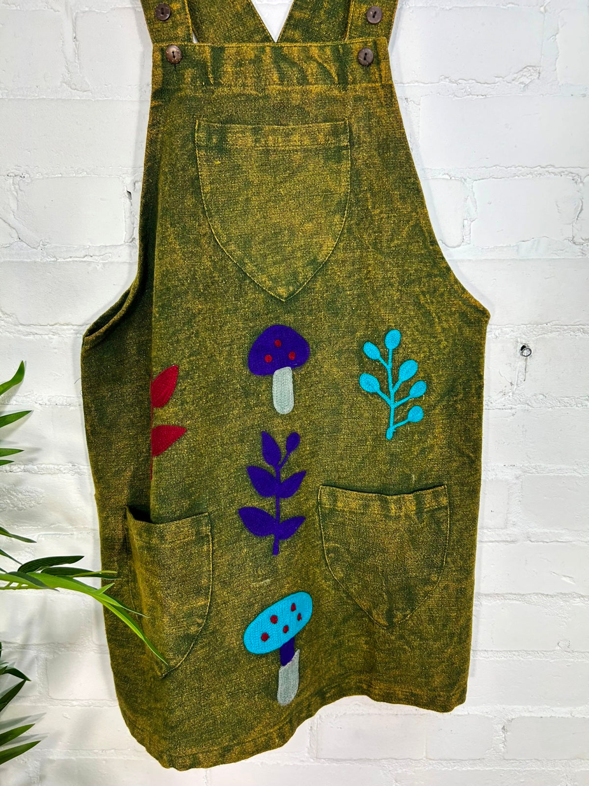 Short Dungaree Dress