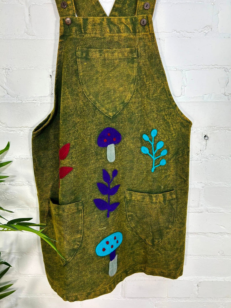Short Dungaree Dress