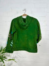 Embroidered Long Sleeve Zip Hood Jacket