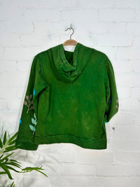 Embroidered Long Sleeve Zip Hood Jacket
