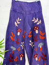 Embroidered Wide Leg Trousers
