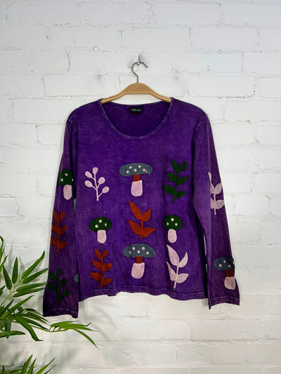 Embroidered Long Sleeve T-Shirt
