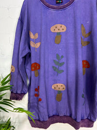 Embroidered Long Sleeve Oversized Jumper