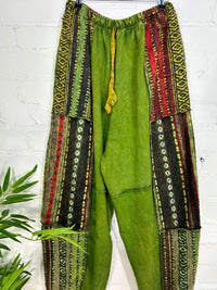 Brushed Gheri and Stonewash Harem Trousers