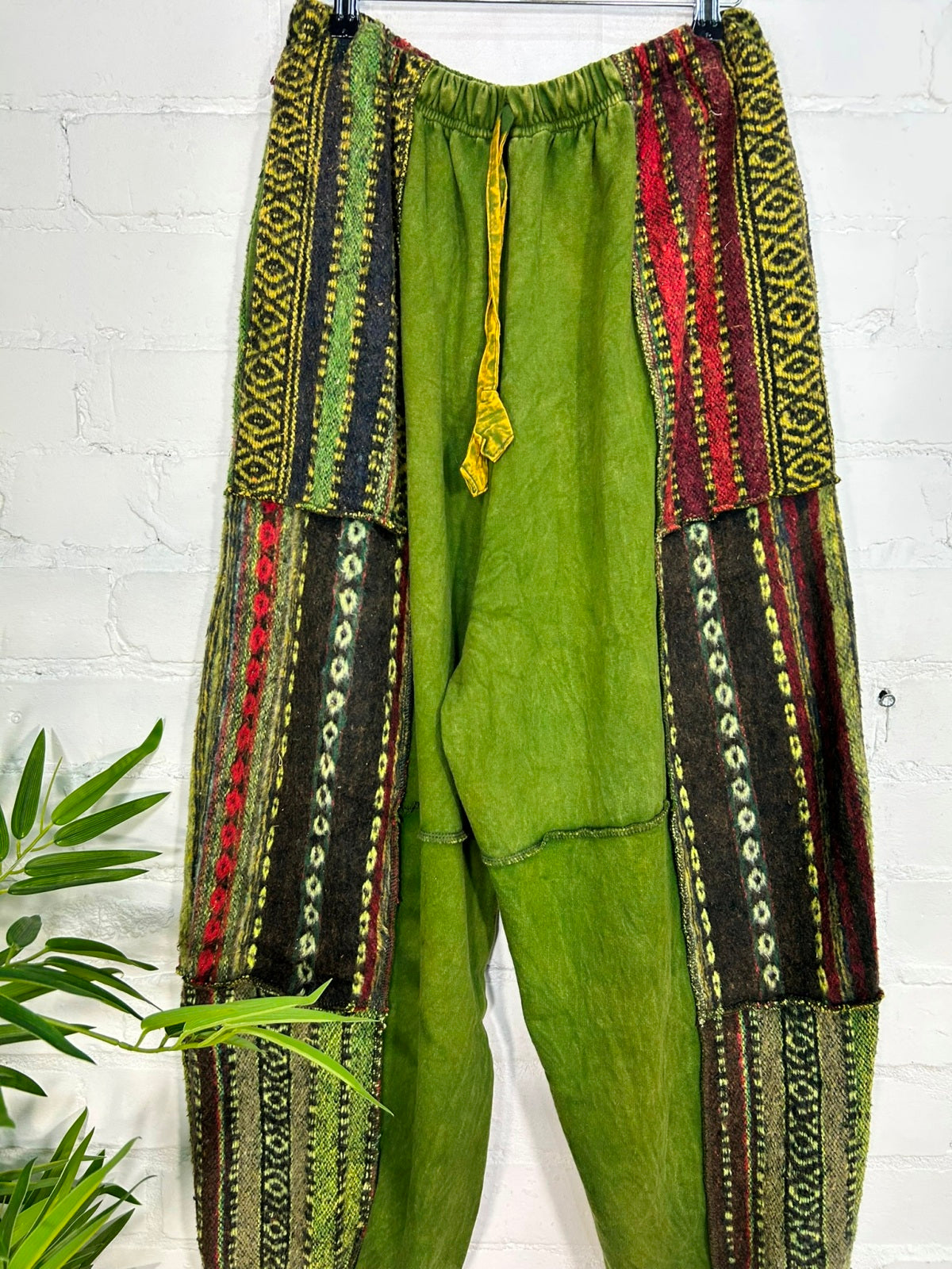 Brushed Gheri and Stonewash Harem Trousers