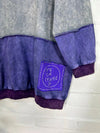 Patchwork Cotton Fleece Oversized Jumper