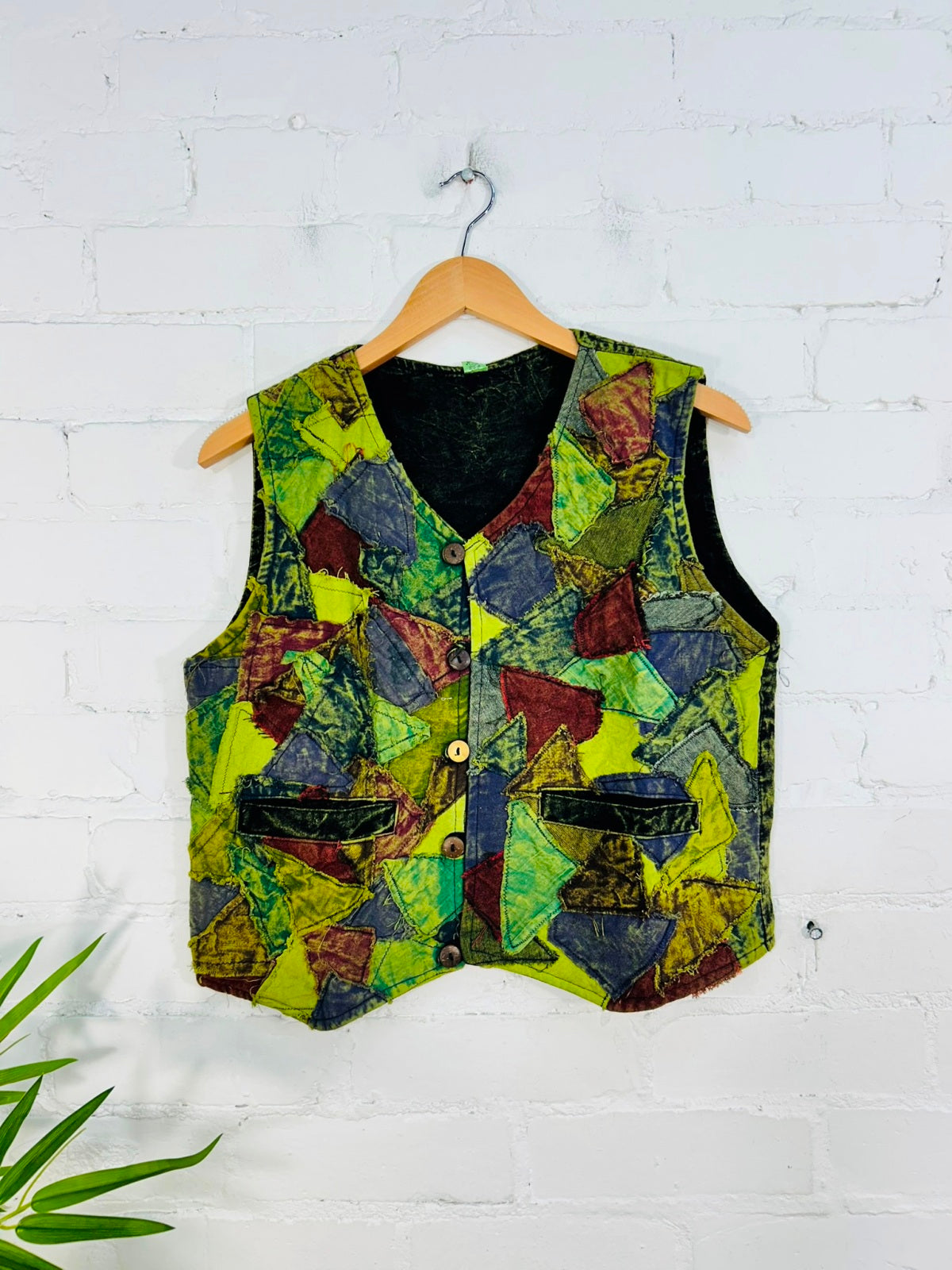 Patch Cropped Waistcoat