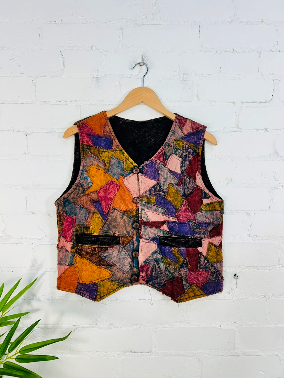 Patch Cropped Waistcoat